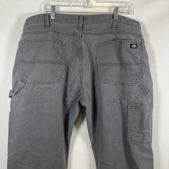 Dickies Flex Cargo Pants, Men's Size 40 Regular Fit Dark Gray Workwear - Picture 4 of 8